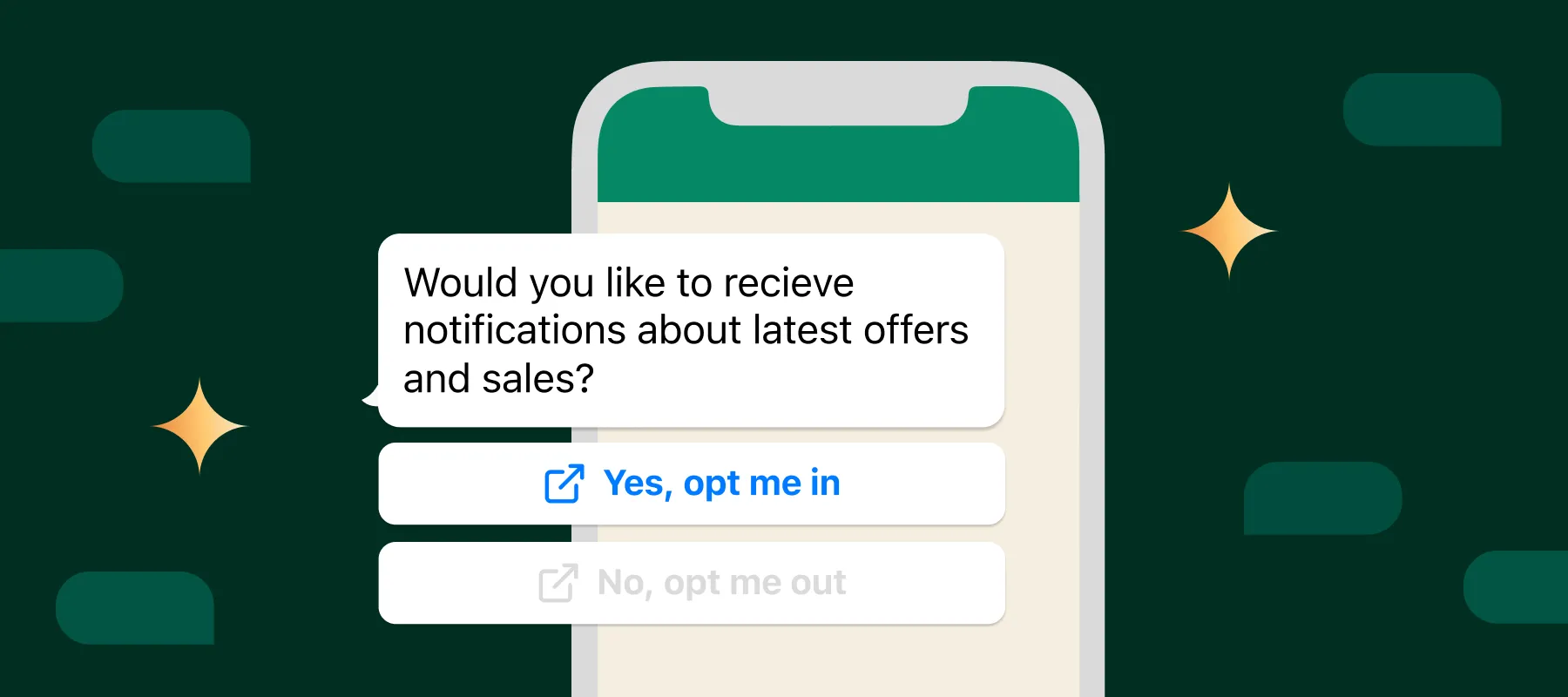 Opt-in, Opt-out und VERLASSEN-Button in WhatsApp