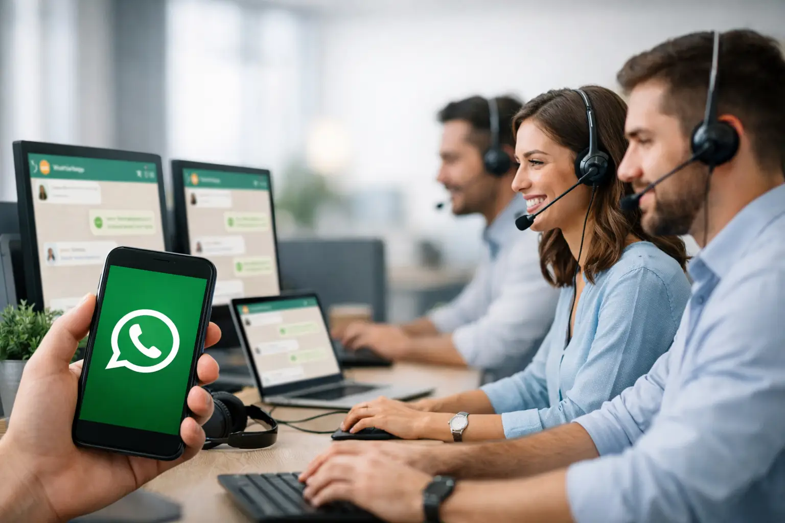 WhatsApp für mehrere Agenten: verknüpfte Geräte oder gemeinsamer Posteingang?